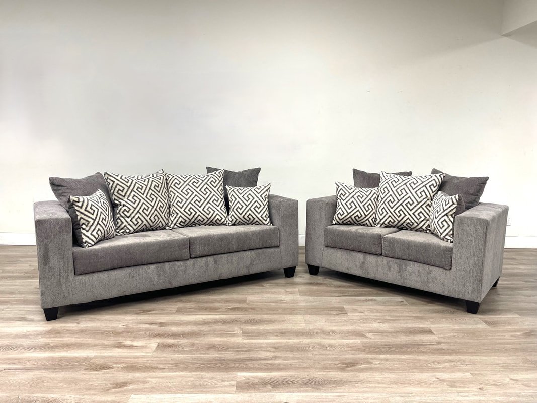 110-Smoke Sofa & Loveseat Set