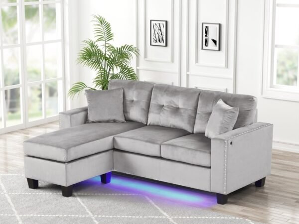 Messi Grey - Reversible Sectional