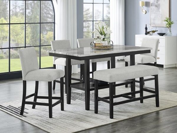 1718-6P MARBEL 5PK + BENCH COUNTER HEIGHT