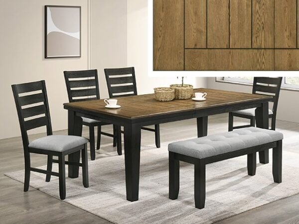 2152WC-6P BARDSTOWN WHEAT CHARCOAL DINING