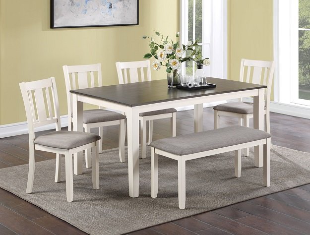 2263SET-CG ROWAN 6-PK DINETTE SET WITH BENCH