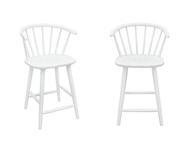 2981WH-24 JANNA COUNTER HEIGHT STOOL-WHITE