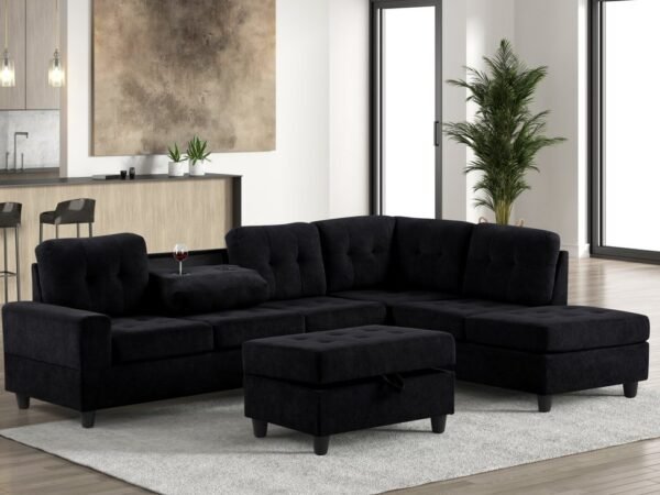 40Heights Reversible Sectional + Ottoman
