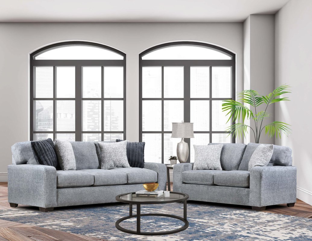 4003 Downy Gray - 2PC Sofa, Loveseat
