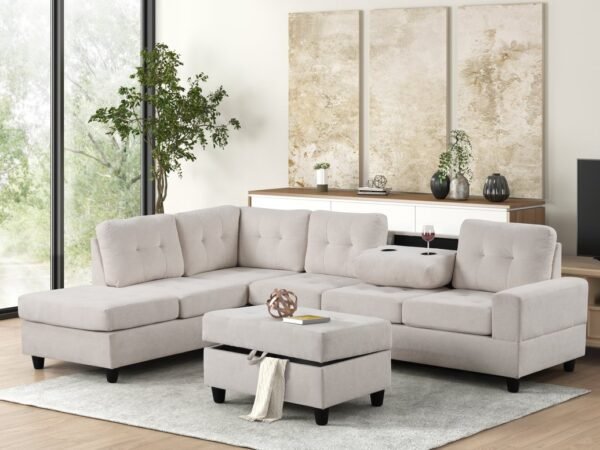 45Heights Reversible Sectional + Ottoman