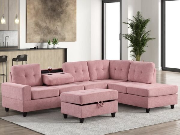 46Heights Reversible Sectional + Ottoman