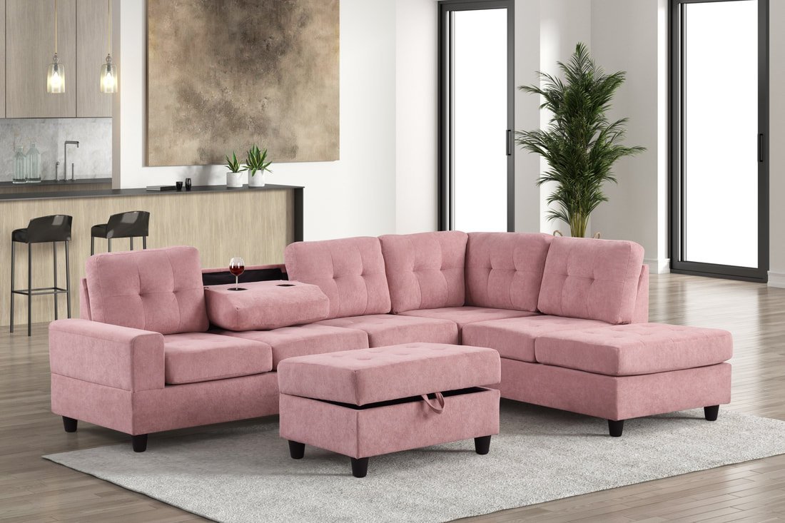 46Heights Reversible Sectional + Ottoman