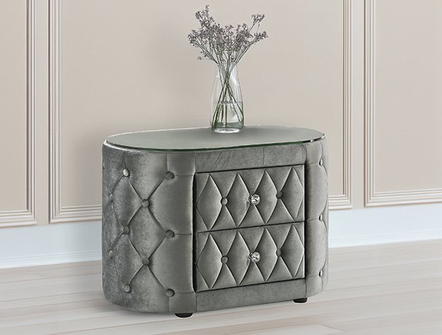 5212GY-2 VOLTARE NIGHT STAND GREY