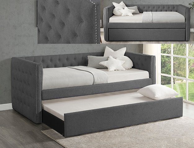 5335GG-SET TRINA GUNMETAL GREY DAYBED