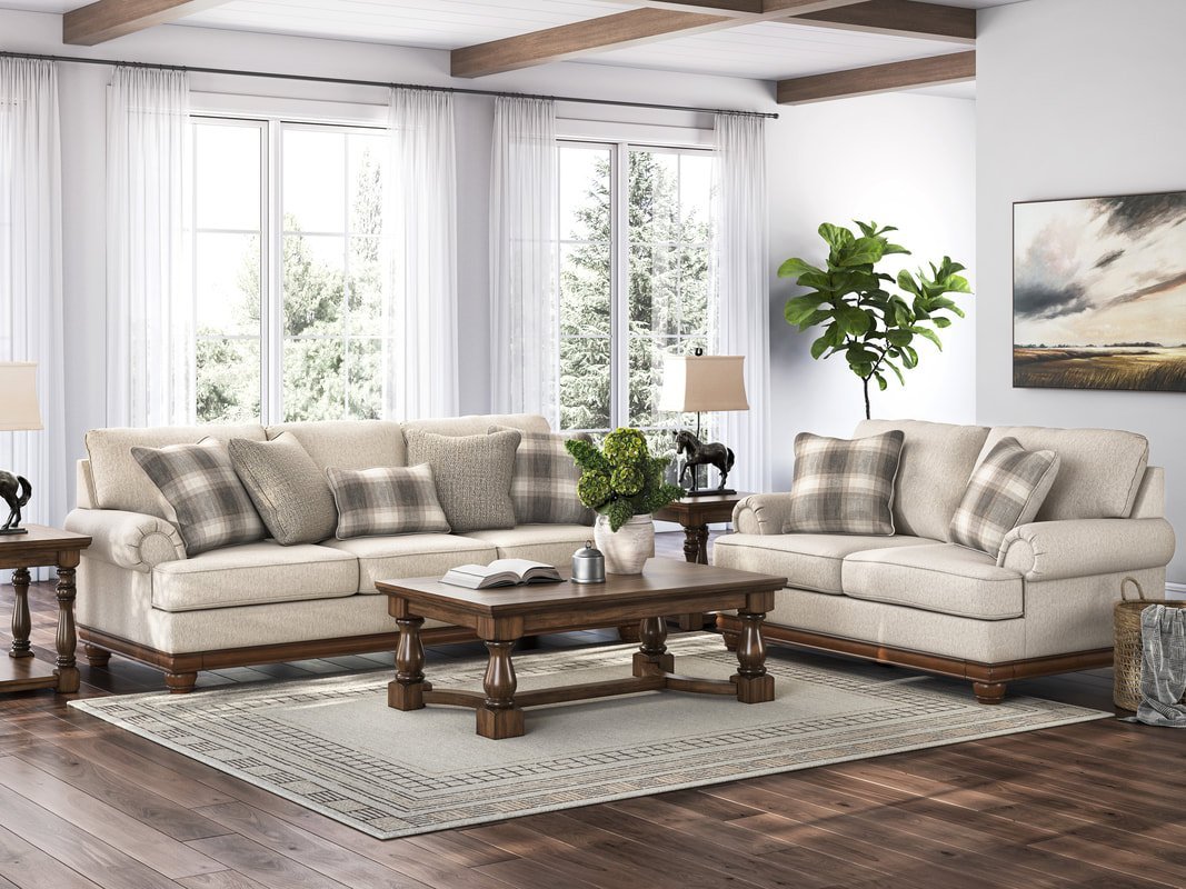 Ashley 568-03 Oversized Sofa and Loveseat Set