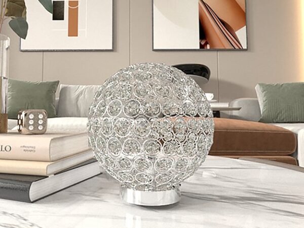 6262T-2 CRYSTAL GLOBE TABLE LAMP