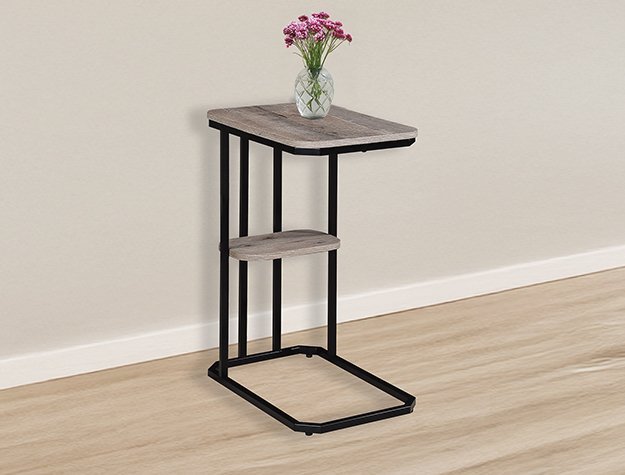 7267WG IDA WEATHERED GREY CHAIRSIDE TABLE