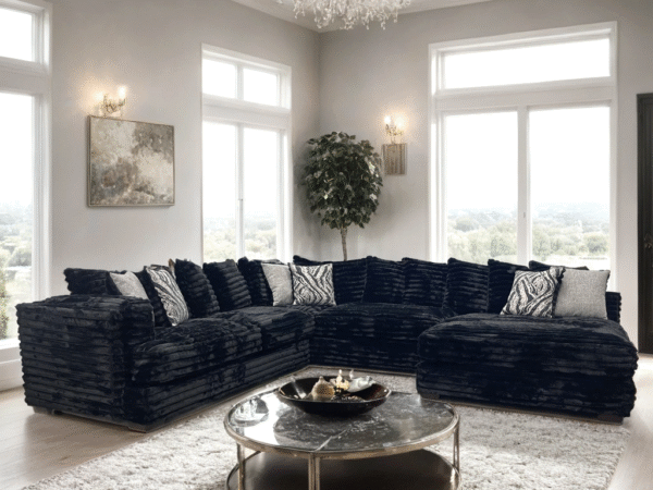 880 Black - Oversized Sectional