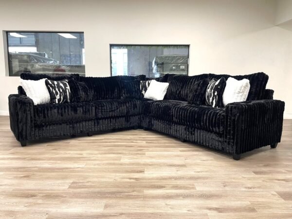 9600 Black - Oversized Sectional