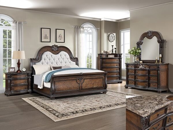 SETB1610 STANLEY BEDROOM GROUP -COFFEE BROWN