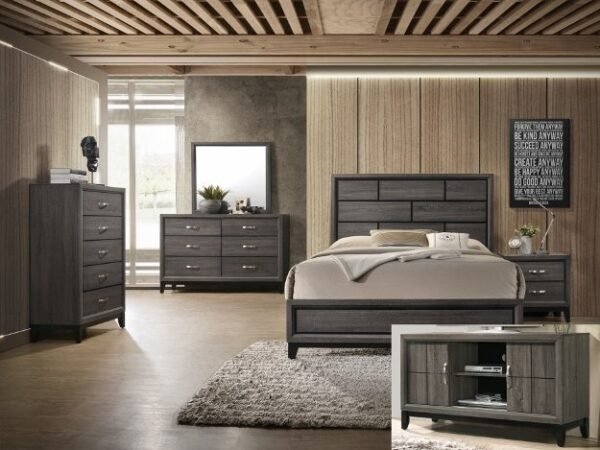 SETB4620 AKERSON GREY BEDROOM GROUP