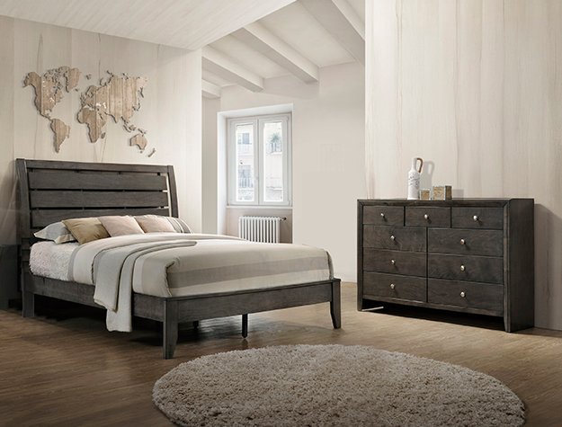 B4720-2P EVAN QUEEN BED, DRESSER