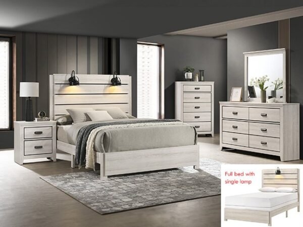 SETB6810 CARTER BEDROOM GROUP WHITE