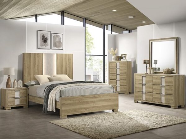 SETB6832 RANGLEY BEDROOM GROUP - DRIFTWOOD