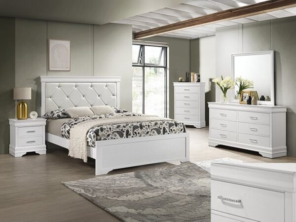 SETB6912 AMALIA BEDROOM GROUP - WHITE