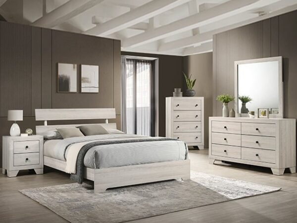 SETB6982 ATTICUS BEDROOM GROUP WHITE