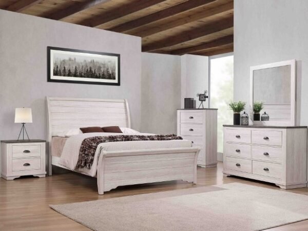 SETB8130 CORALEE BEDROOM GROUP CHALK/GREY