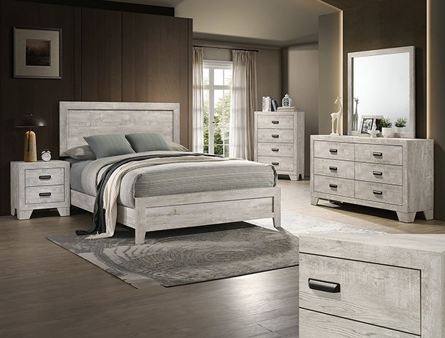 SETB9220 MILLIE BEDROOM GROUP-WHITE