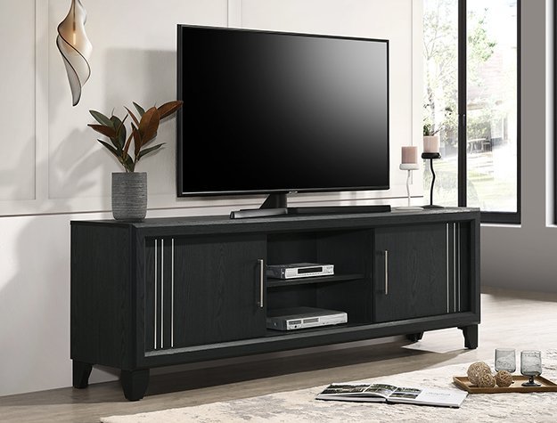 B9235-9 CHARLIE TV STAND- CHARCOAL