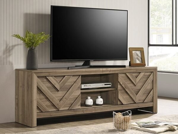 B9332-9 VALOR TV STAND-LIGHT BROWN
