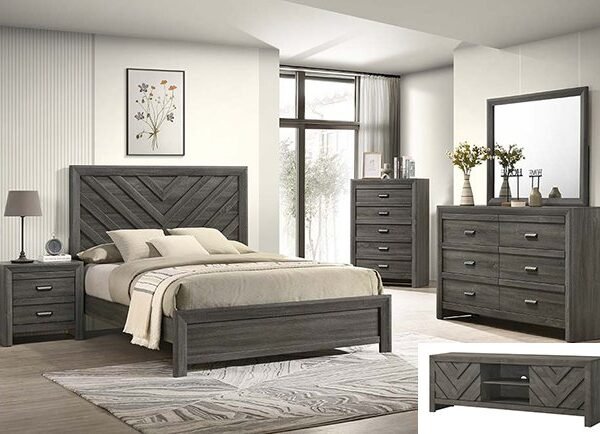 SETB9335 VALOR BEDROOM GROUP GREY
