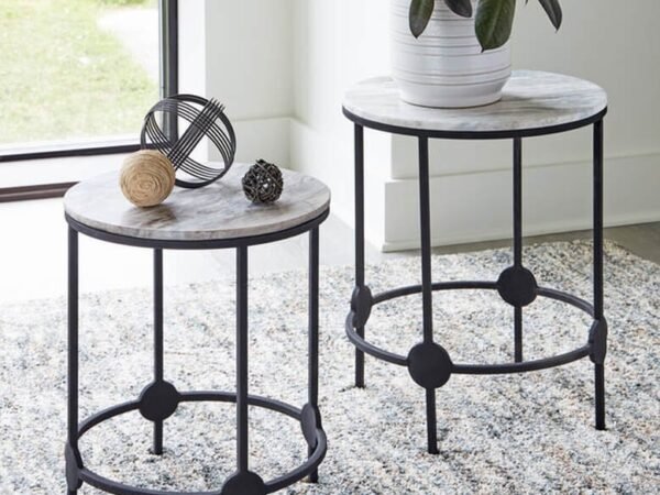 A4000546 - Accent Table Set (MARBLE TOP)