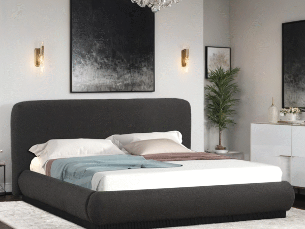 Annie Black Platform Bed - Queen, King