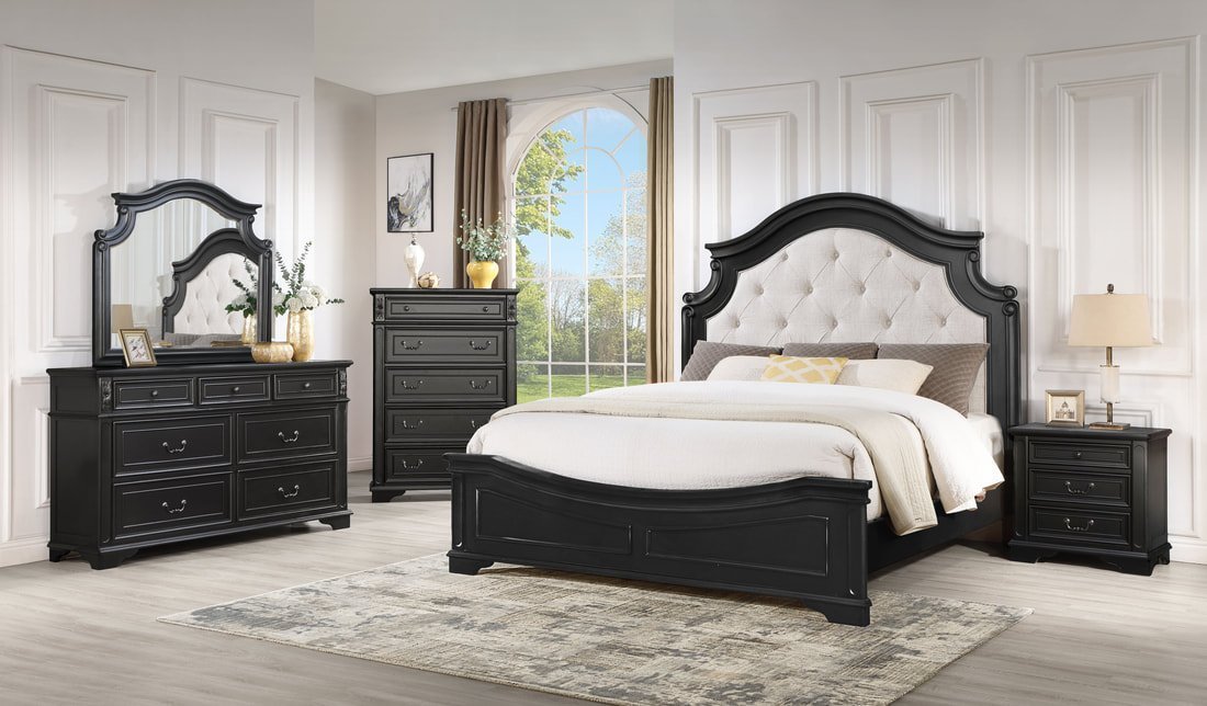 B6020 - 4pc or 5PC Bedroom Set - Queen, King
