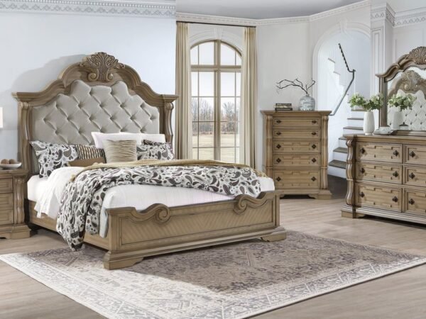 B9010 - 4pc or 5pc Bedroom Set - Queen, King