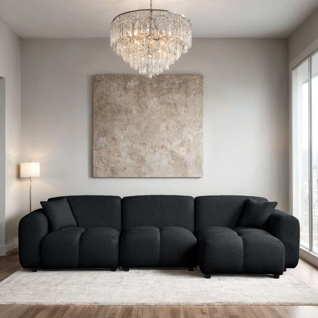Bella Black Sectional