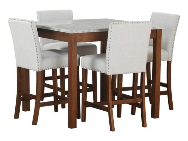 Dior11 - Pub Table + 4 Chair Set