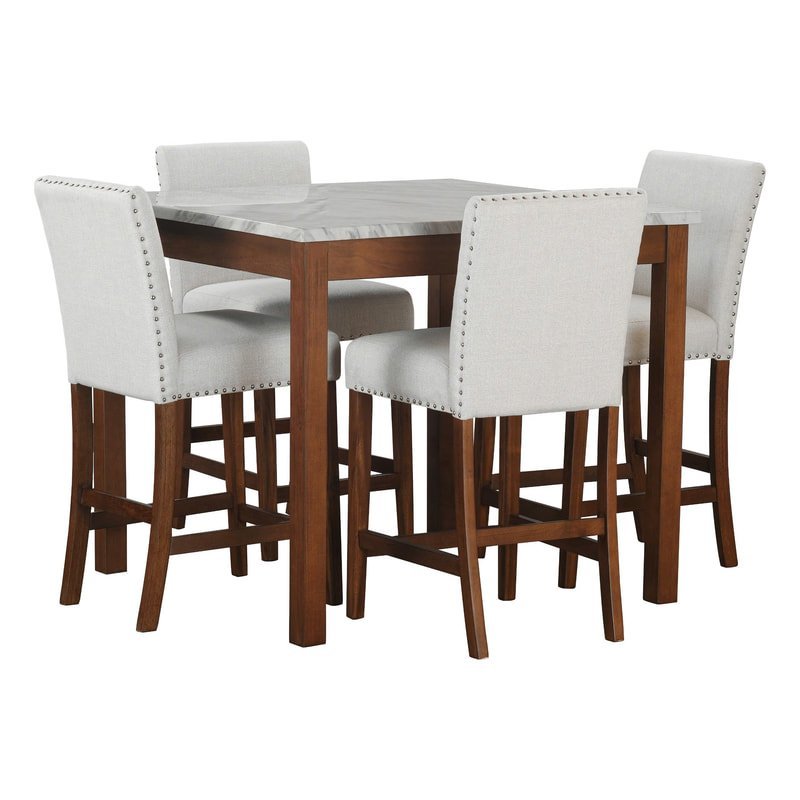 Dior11 - Pub Table + 4 Chair Set