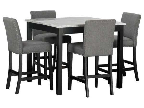 Dior12 - Pub Table + 4 Chair Set