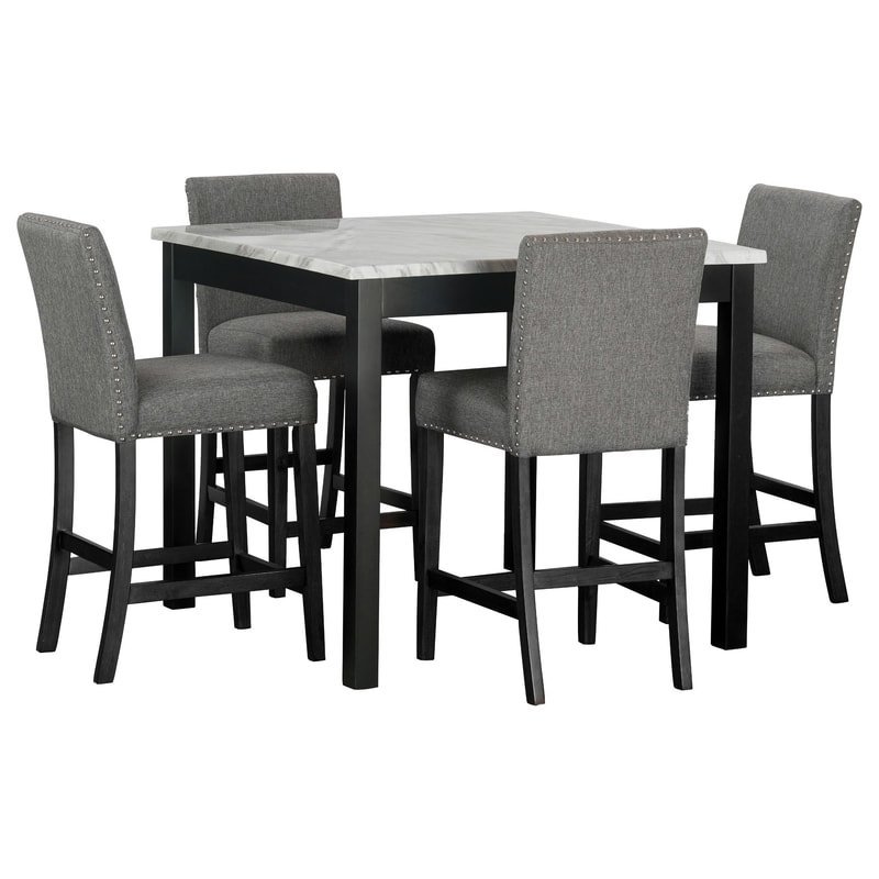Dior12 - Pub Table + 4 Chair Set