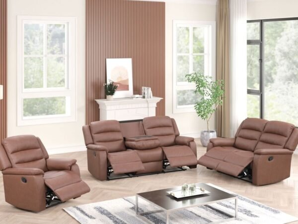 Hope Brown 3PC Reclining Set