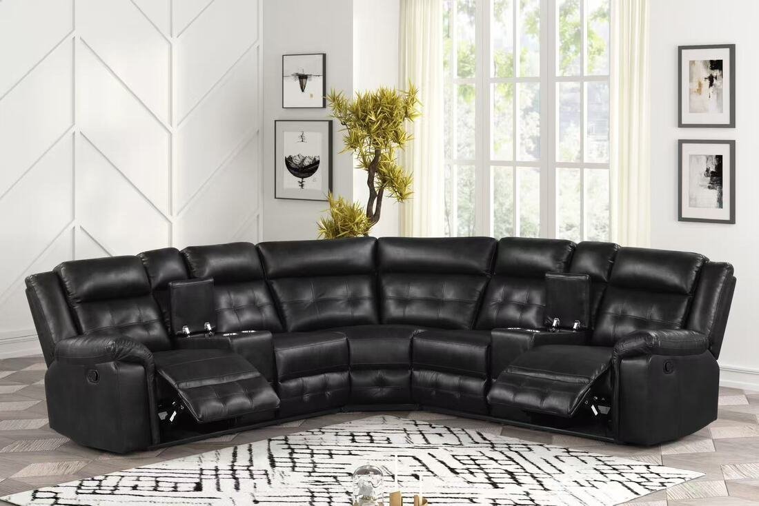 Jacob2 Black - Reclining Sectional
