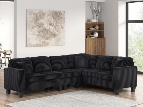 Logan2 Onyx - Reversible Sectional