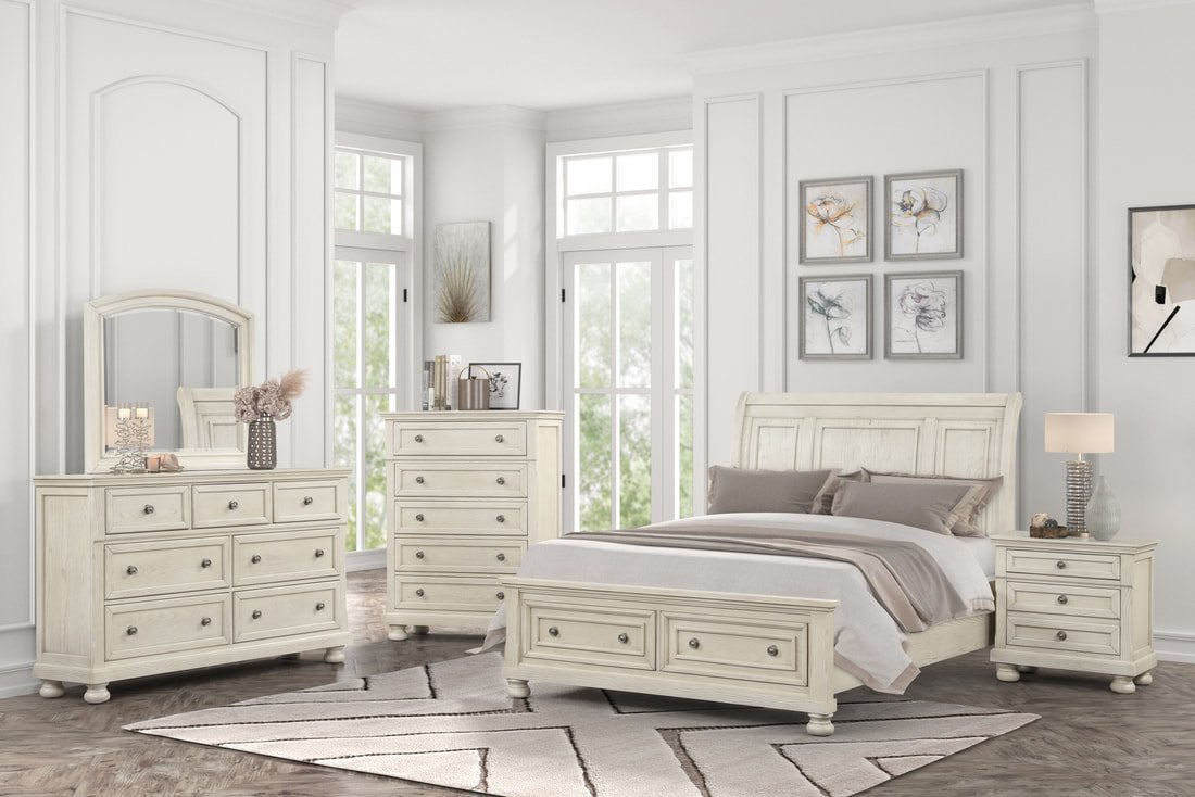 Magnolia40 4pc or 5pc Bedroom Set - Queen, King