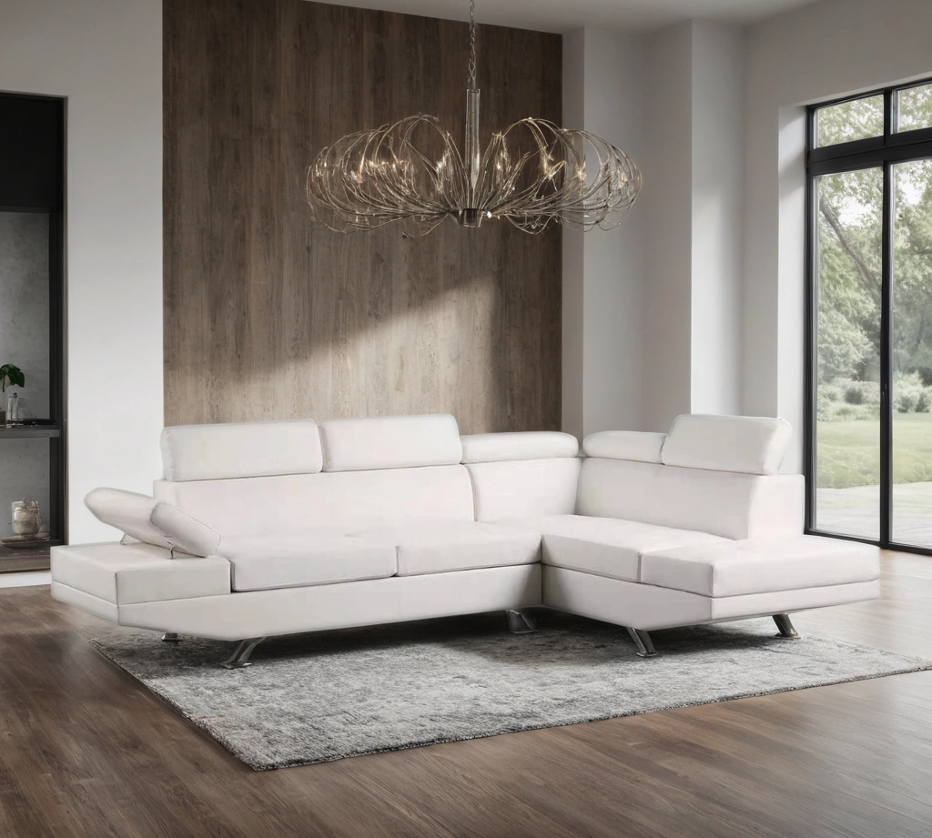 Moderno - Sectional (White)
