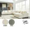 211 - 6pc Sectional (2 COLORS) (RAF/LAF)