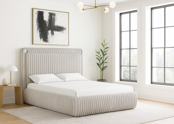 Diana Gray Platform Bed - Queen