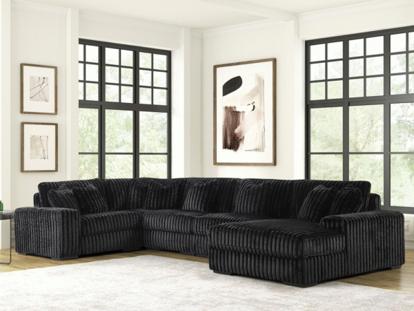 SEASONS2 BLACK 5PC Sectional