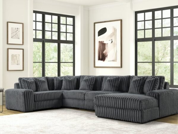 SEASONS2 CHARCOAL 5PC Sectional