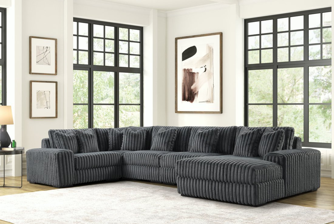SEASONS2 CHARCOAL 5PC Sectional
