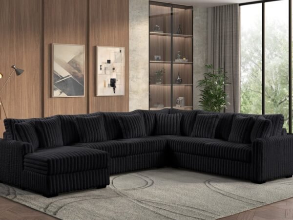 Solana Black Sectional